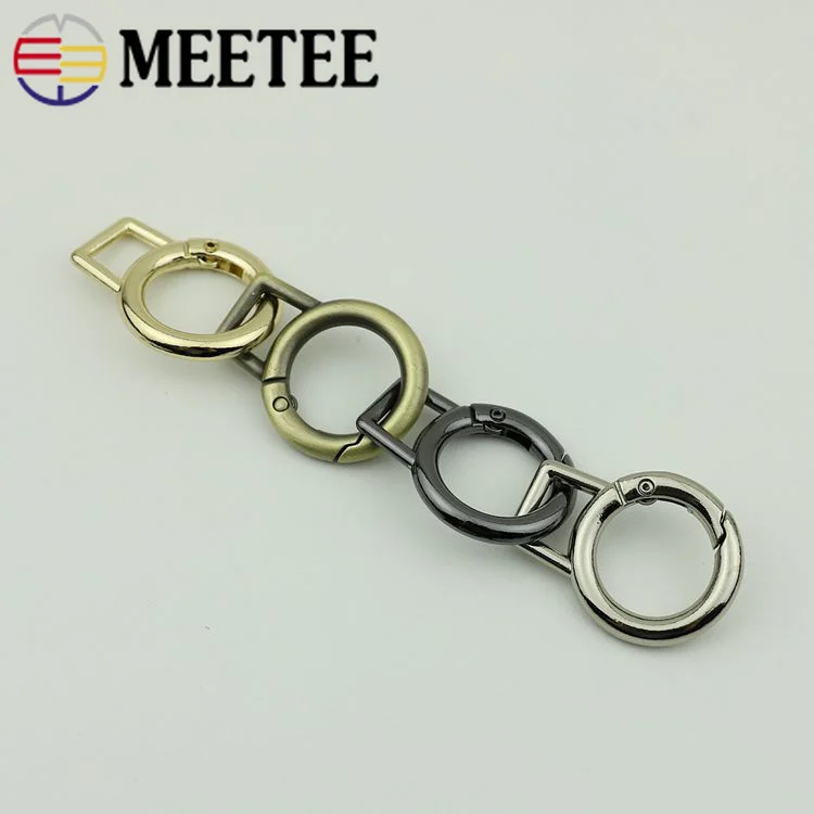 Металлические пряжки для брелка Meetee 10 шт. 19 мм пружинные уплотнительные кольца