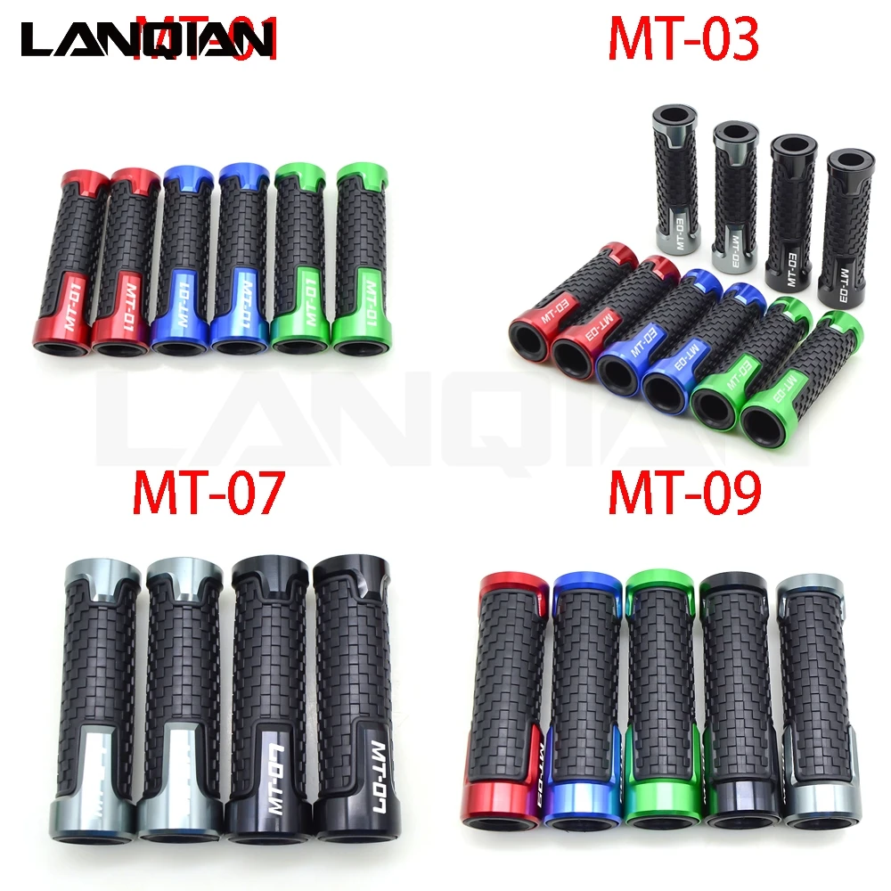 

For Yamaha MT 01/03 MT-07 mt9 2014-2016 2017 2018 7/8'' 22MM Motorcycle Accessories Rubber Handlebar Hand Grips Bar End Gel Grip