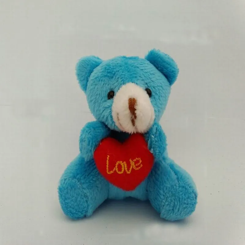 5.5cm plush teddy bear with love heart 5color 6