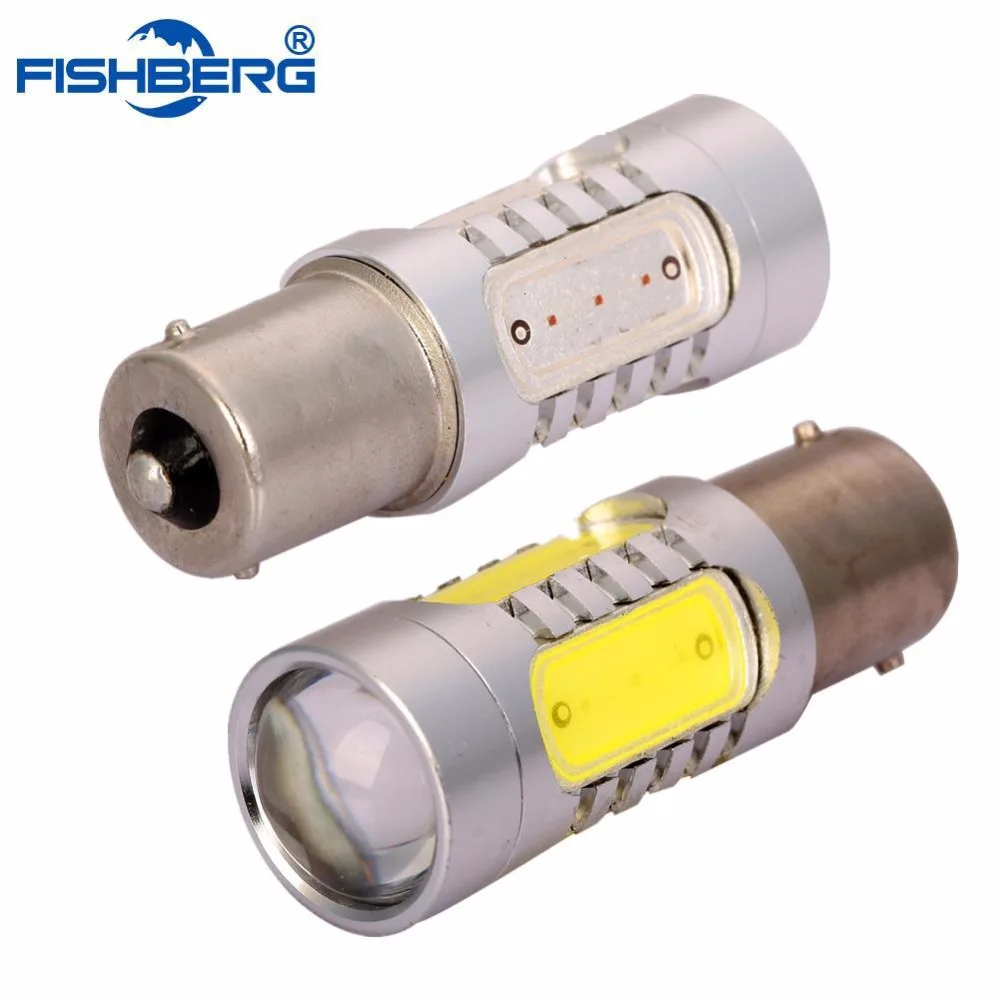 2X1156 BA15S P21W S25 белая желтая 11 Вт светодиодная лампочка с проектором Автомобильная