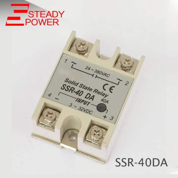 Твердотельные реле SSR 40AA 40A фактически 80 В 250 AC до 24 380 в/90 480 в ССР серии 40DA 40VA 40DD Реле