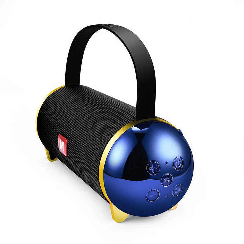 Лучший Саундбар 20 Вт большая мощность динамик Портативный enceinte Блютуз динамик водонепроницаемый spiker Бумбокс 3D стерео музыкальный сабвуфер - Цвет: Black