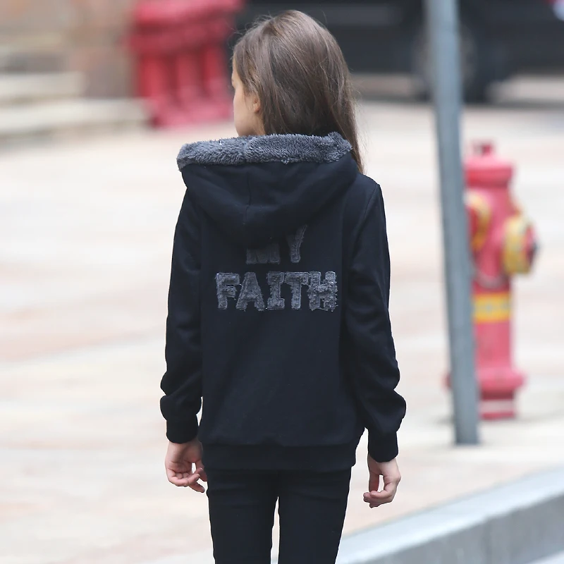 

Children Outerwear Warm Coat Kids Clothes Thicken Boys Girls Jackets Autumn Winter Sportwear Hooded For 6 7 8 9 10 11 12 13 14T