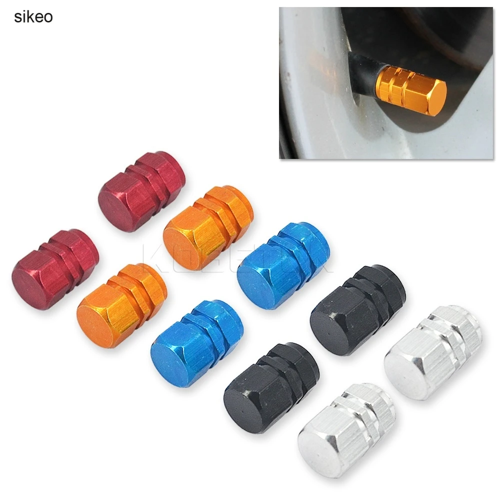 sikeo New 5Pcs Motorcycle Bicycle Wheel Tire Valve Cap Universal