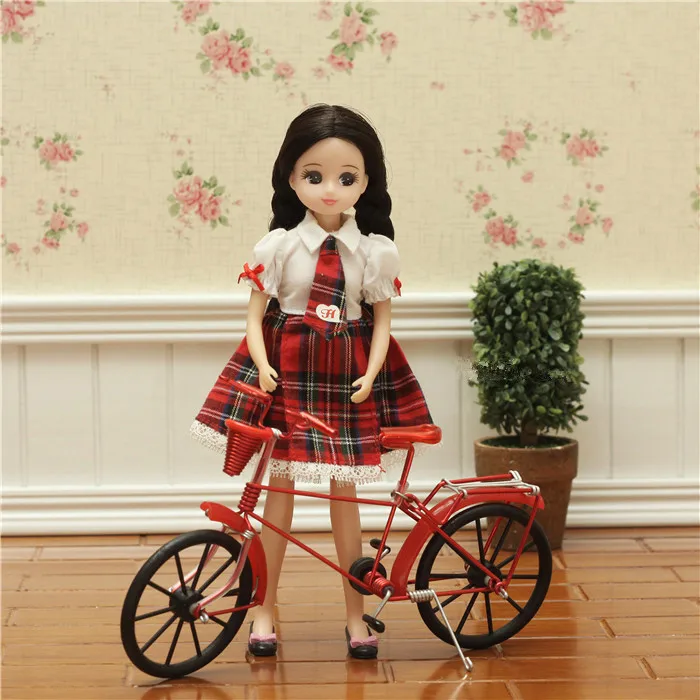 1 шт 1/6 кукольный домик Миниатюрный велосипед кукольный велосипед для Blyth, Pullip, azone, куклы-Барби, BJD, ICY, Lati