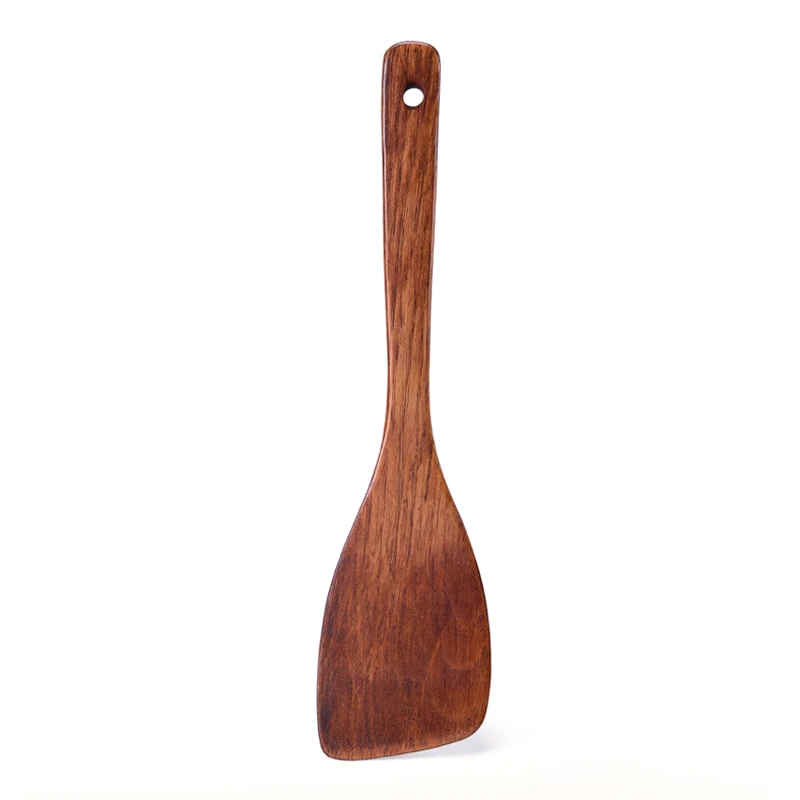 32cm Long Handled Kitchen Turner Wood Spatula Non-Stick Cookware Cooking Tools Durable Wooden Kitchen Utensils Accessories (2)