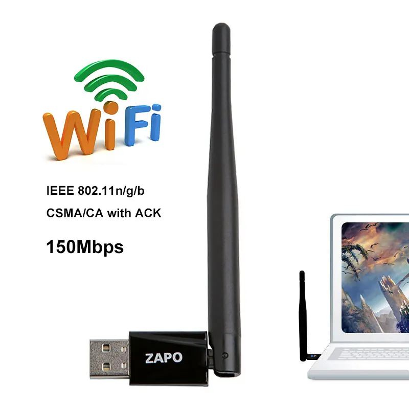 

Bluetooth 4.0 Wifi Receiver Wireless USB Wifi Adapter 150Mbps High Gain Antenna Network Card For Windows Linux Systems