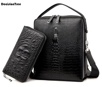 

Genuine Leather Briefcase For Business Men Laptop Handbag Large Capacity Travel Bag High Quality Brand Cow Leather Shoulder Bag