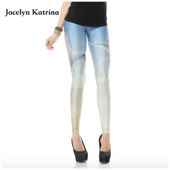 

Jocelyn Katrina Free Shipping Digital 3D Print Leggings White Pigeon Gymnasium Yoga Pants High waist stretch sports pants