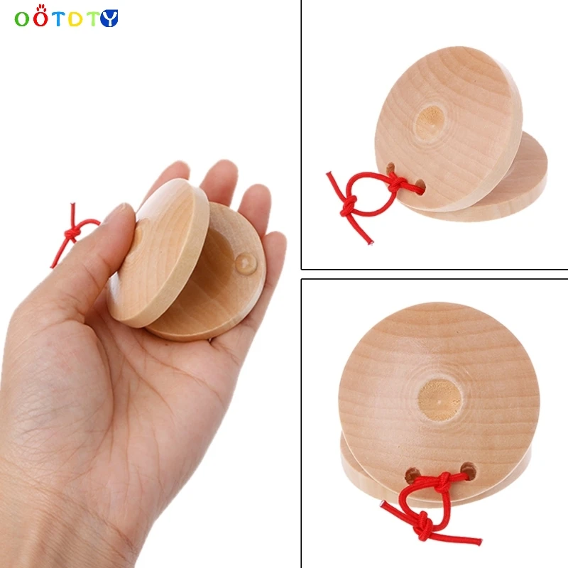 

Wooden Castanets Wood Percussion Flamenco Musical Instrument Education Child's Intellectual Development Listening Ability