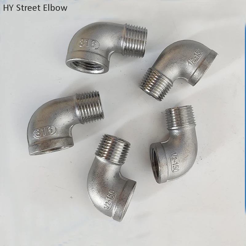

Street Elbow 90 Degree DN8 DN10 DN15 DN20 DN25 Stainless Steel SS304 Threaded Elbow Pipe Fitting
