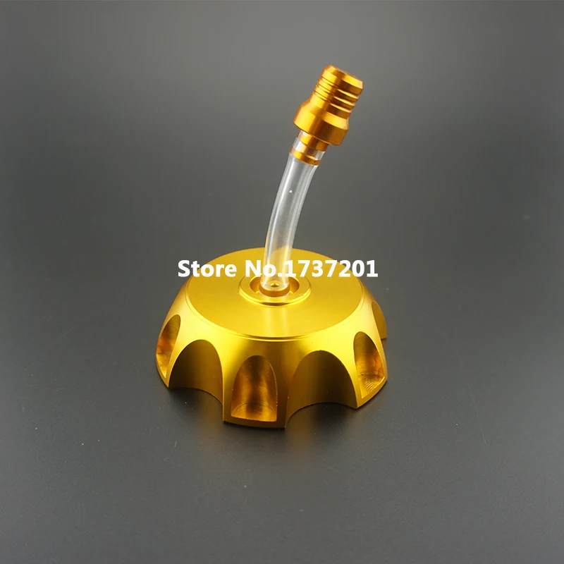 Billet Aluminum Gas Fuel Tank Cap Cover Golden Vent Valve For H onda XR50 CRF50 Dirt Pit Bike Racing | Автомобили и мотоциклы