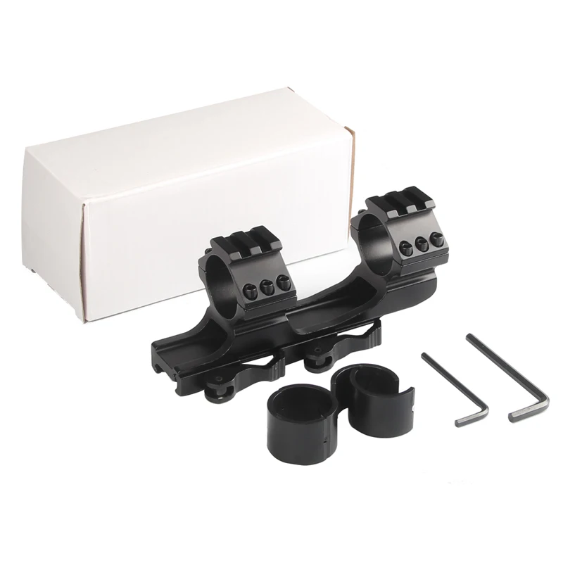 25mm 30mm Dual Ring Cantilever Heavy Duty Scope Mount 20mm Rail Picatinny Weaver with Qick Detach Locks RL2-0024-12
