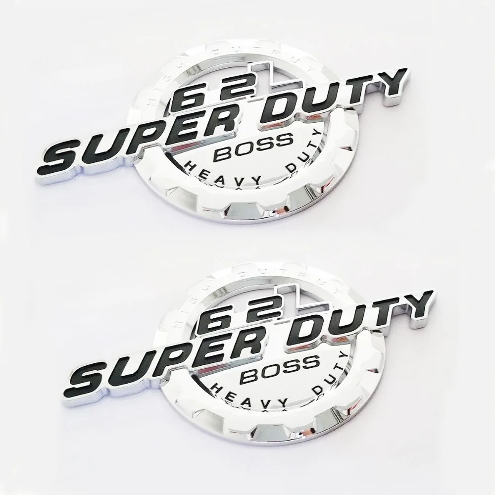 

Chrome 6.2L V8 Super Duty B-oss Fender Emblem Badge For F250 F350