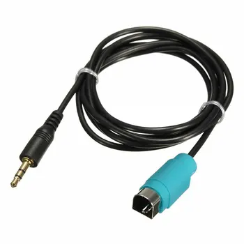 

Vehemo 3.5mm Car Cable Adapter Car Interior Audio Input Kit Pratical Accessories for Alpine KCE-236B
