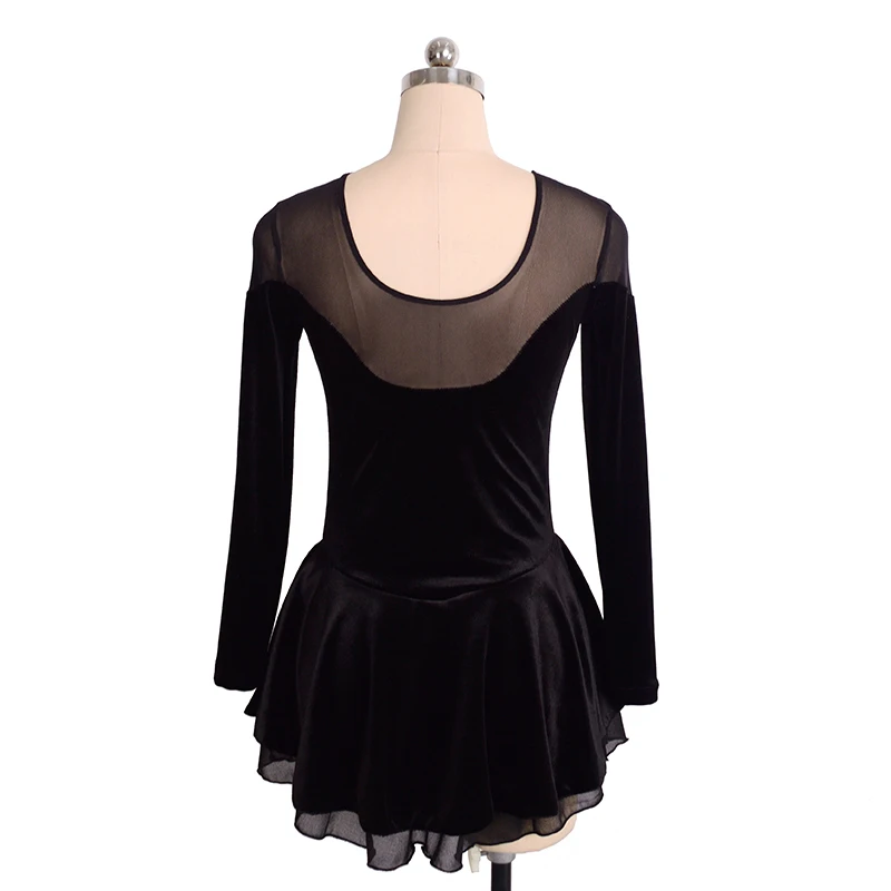 Nasinaya Figure Skating Competition Training Dress Customized Women's and Children's Velvet Mesh Long Sleeve Clothing