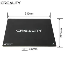 CREALITY 3d принтер CR-10S PRO/CR-X оригинальный 310*320 мм Heatbed алюминиевая сборка пластина добавить стикер для CR-10S Pro/CR-X Hotbed