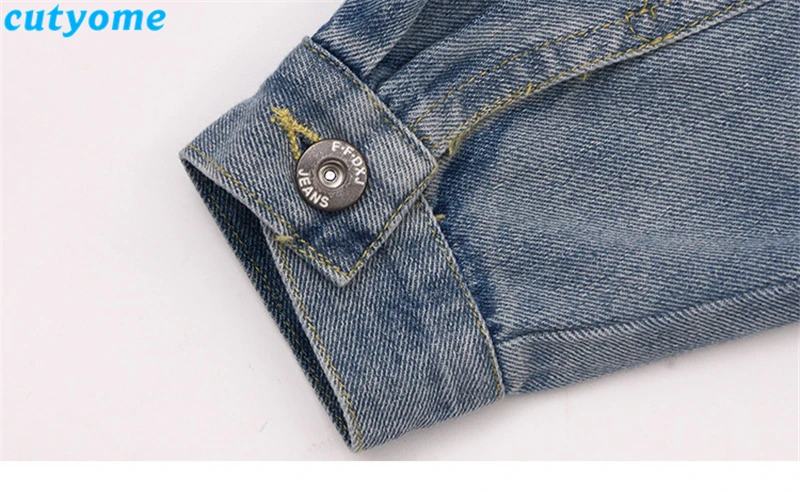 teenage girls ruffles denim jacket12