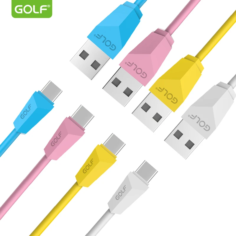 

GOLF Original Type-C USB Data Sync Charging Cable for Xiaomi 5 6 8 Oneplus Honor 8 9 10 Samsung S8 S9 Android Phone Charger Wire
