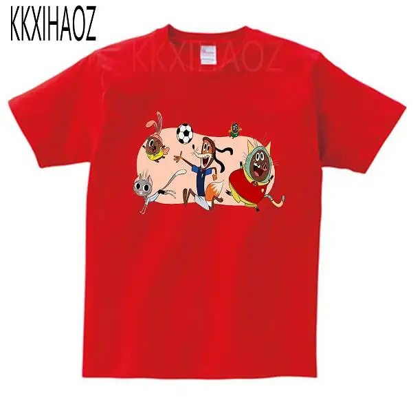 red childreT-shirt Коллекция 2009 года, хлопковая футболка с короткими рукавами и принтом «молния» для мальчиков и девочек летний детский топ с короткими рукавами и цифровым принтом, MJ - Цвет: red childreT-shirt