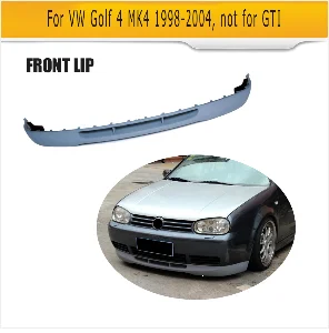Неокрашенный ПУ авто передний бампер для губ подбородок спойлер подходит для Volkswagon VW Golf 4 MK4 Стандартный хэтчбек 98-04 Non GTI