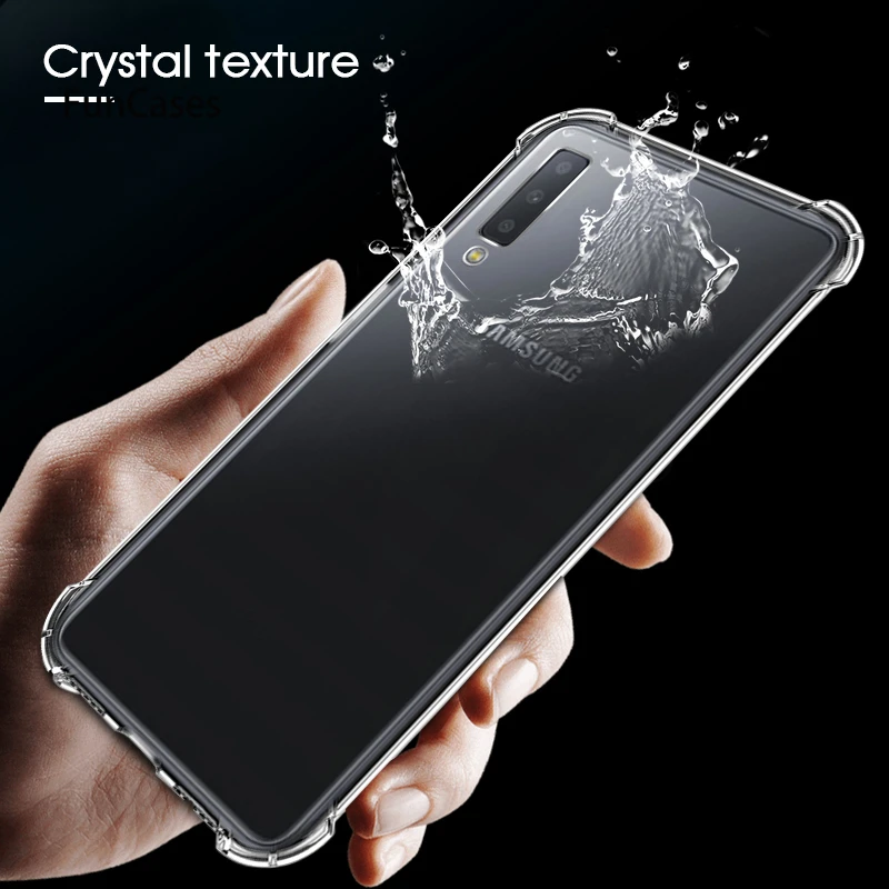 Противоударный прозрачный силиконовый чехол для Galaxy M20 S10E S10 S9 S8 плюс S7 S6 край Капа