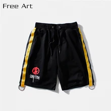 Летние повседневные брендовые свободные короткие мужские однотонные хлопковые мужские шорты-бермуды