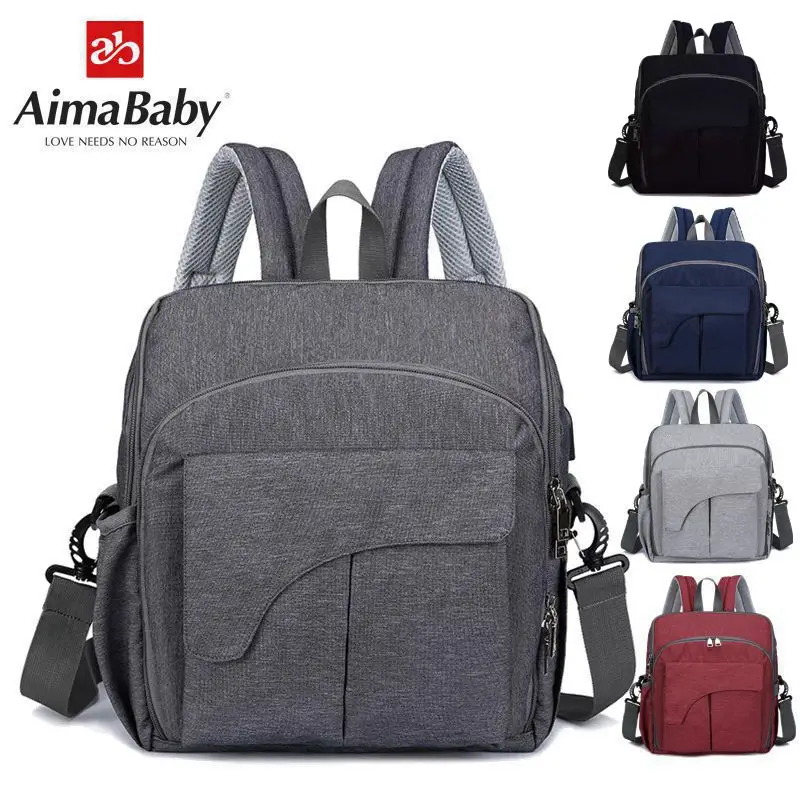 

Large Capacity Water-proof USB Heating Nappy Diaper stroller Bag Toddler Mommy Diaper Backpack Travel Bag