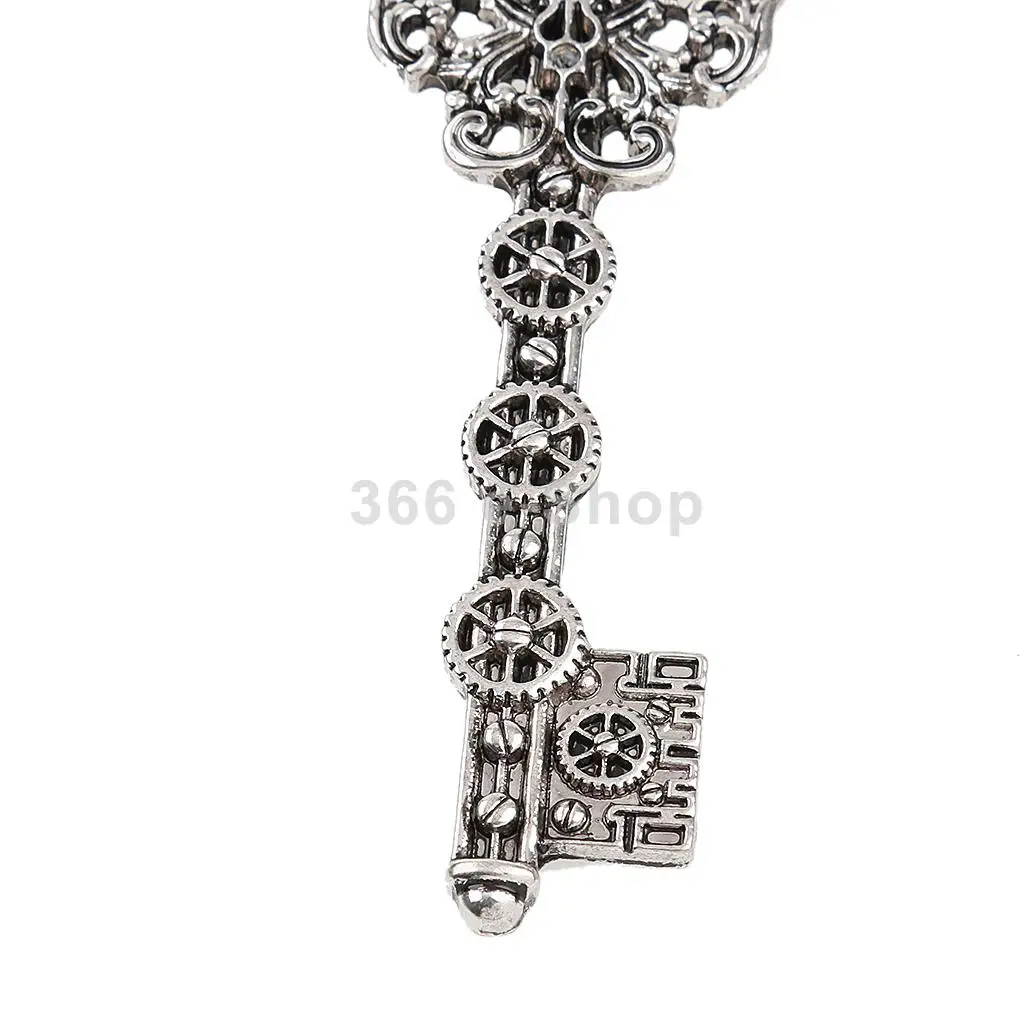 Винтажное колье с подвеской в виде ключа стиле стимпанк|silver key pendant|key silverantique pendant |