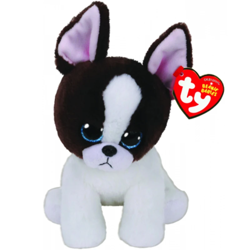 

Ty Beanie Babies 18cm Portia the Boston Terrier Plush Regular Stuffed Animal Collection Dog Doll Toy