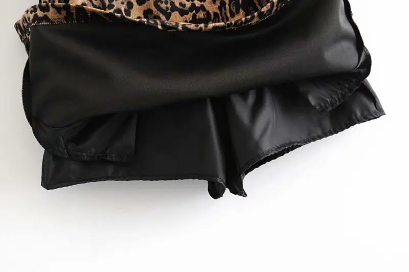 Женская юбка с высокой талией леопардовая юбка Женская Весенняя новая олень бархатная юбка Корейская версия упаковки бедра слово юбка