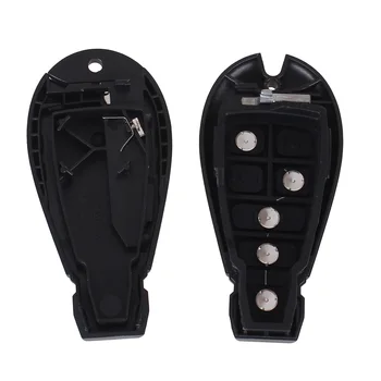 Chiave telecomando per DODGE Challenger Charger Magnum Grand Caravan di Ram - KEYYOU Keyless Entry 5 Bottoni Chiave A Distanza Fob Caso di Borsette Con Stelo della