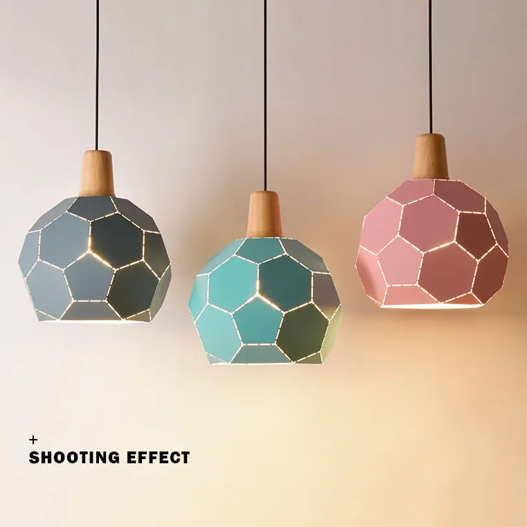 Modern Football Pendant Light Hanging Creative Pendant Light E27 E26 Suspension Pendant Lamp Lighting fixture For Restaurant Home (11)