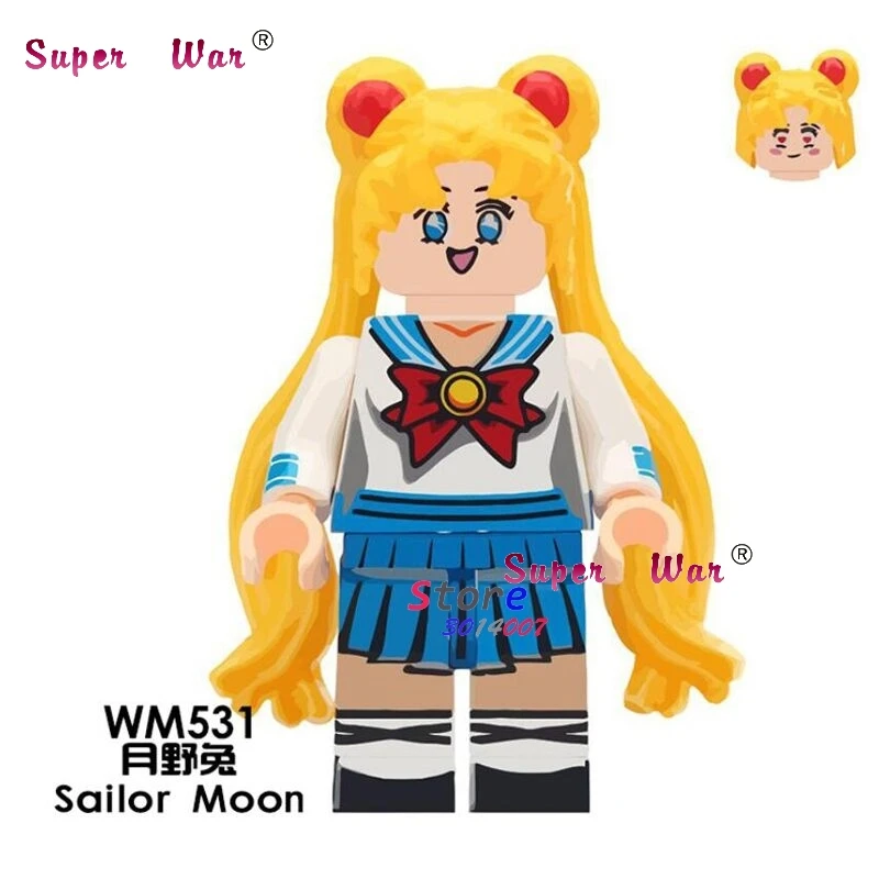 

1PCS model building blocks action figures starwars superheroes Sailor moon Christmas hobby kit girls diy toys for children gift