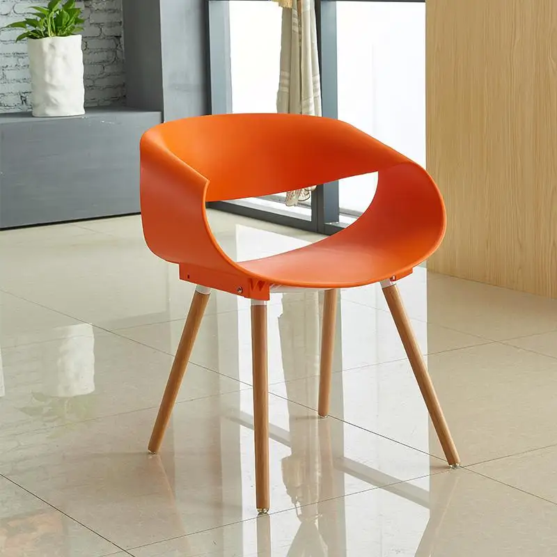 Скандинавский стул для отдыха модный современный пластиковый креативный простой дизайнерский стул кофейное кресло из цельного дерева кресла для гостиной - Цвет: style6