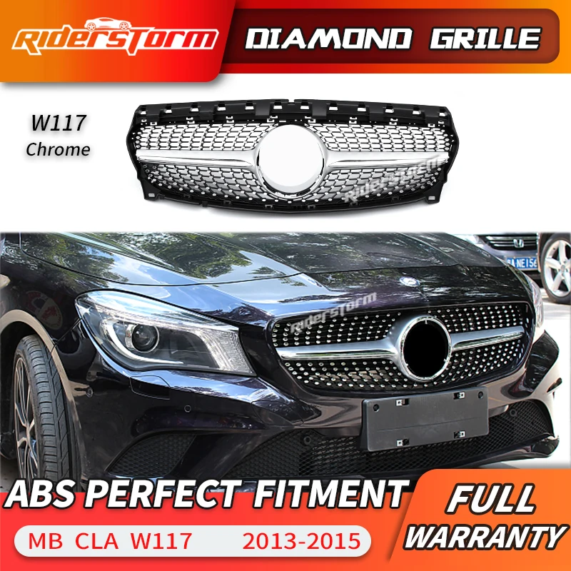 Алмазный гриль для CLA class W117 передняя решетка CLA180 CLA200 CLA220 CLA250 автомобильная