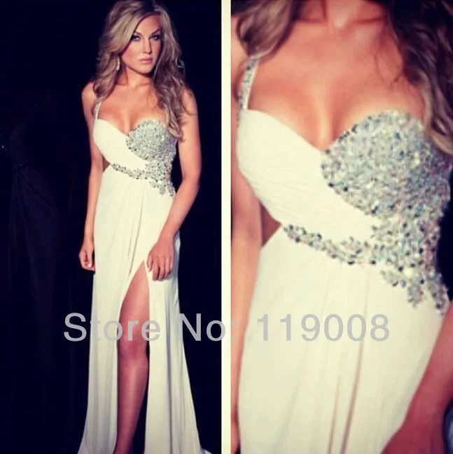 Sexy White Open Back Long Sleeve Prom Dress Long Evening Party Gown