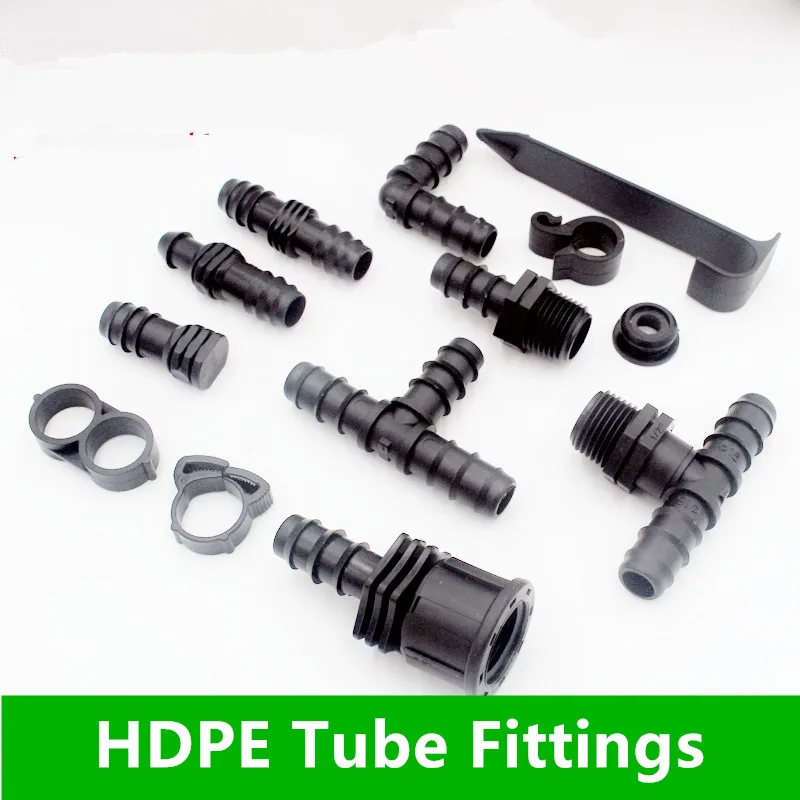 Dn16(1/2") Barbed Fittings Fits 16LDPE Tube Drip Fittings Drip