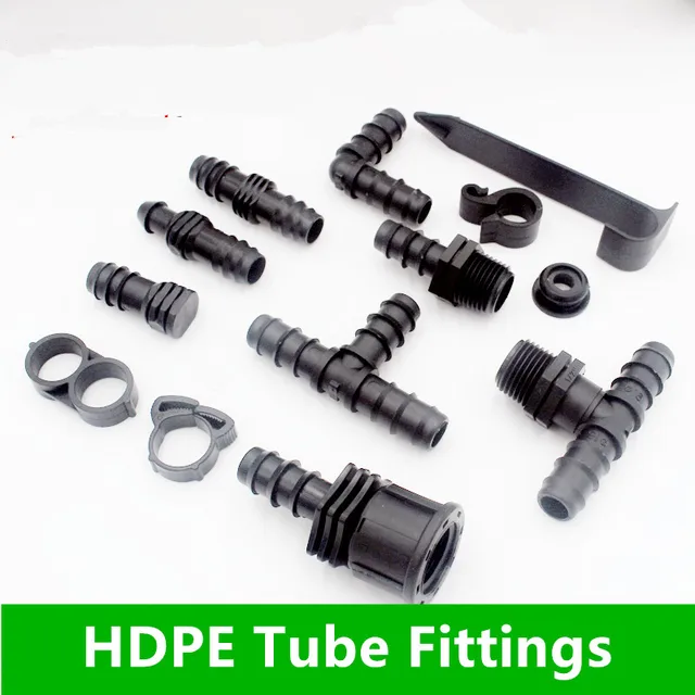 Dn16(1/2") Barbed Fittings Fits 16LDPE Tube Drip Fittings Drip