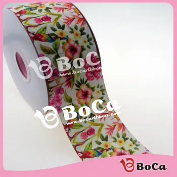 

new arrival 3" 75mm floral and birds heat transfer printed for spring , DIY handmade material