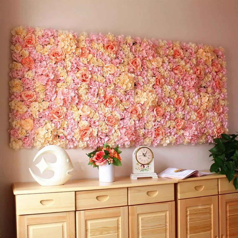 

Flower Wall Background Artificial Flower For Wedding Decoration Baby Birthday Party Photography Backdrop Wedding Event