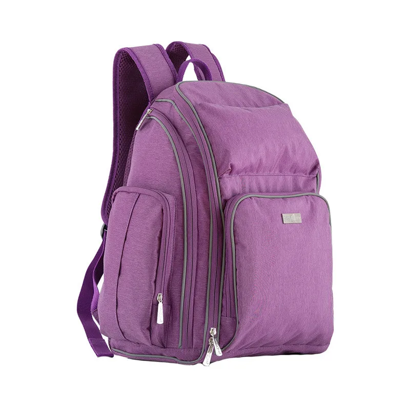 Brand New Baby&Mother Diaper Bags Mummy Backpacks Nappy Changing Bag Maternal Shoulder Large Capacity Mother Backpack,Purple,Red11