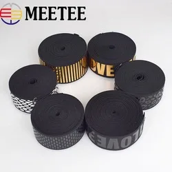 Meetee 5/10 метров 25/40/50 мм Разноцветные толстые Эластичная лента для рукоделия эластичная тесьма резинка швейные принадлежности BD404