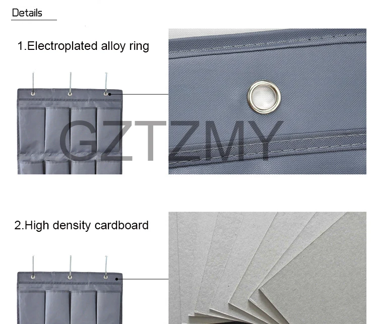 Spot 24 grid Oxford cloth door storage bag Hanging bag Multi-layer storage bag home daily necessities Saving Space Organizer (4)
