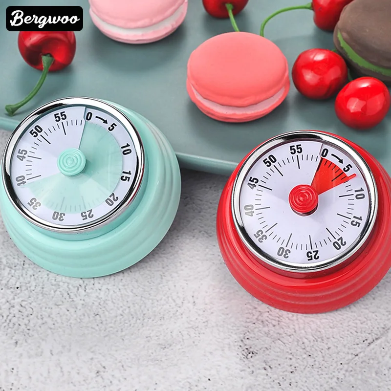 

Stainless Steel Portable Magnetic Mechanical Kitchen Timer Egg Cooking Timer Multiuse Mechanical Timer