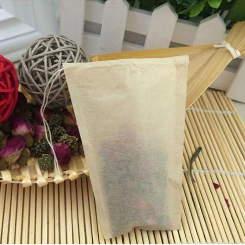 8*10cm Unbleached Tea Filters Teabags Wood Pulp Filter Paper Single
