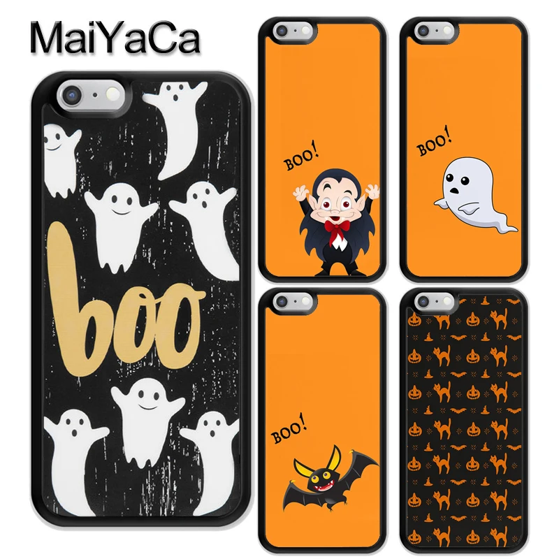 

MaiYaCa Halloween Ghost Phone Case Skin Shell For iPhone 6 6S 7 8 Plus X XR XS MAX 5 5S SE Rubber Soft Cell Housing Cover
