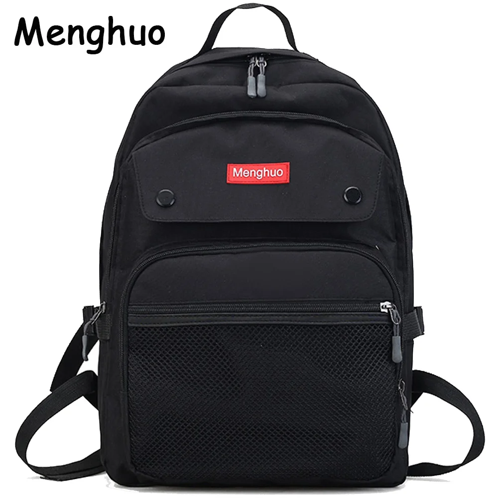 2017 Mochilas de mujer para adolescentes jóvenes tendencia mochila escolar bolsa de estudiante Menghuo marca Nylon impermeable mochila para ordenador portátil 2017 Mochilas de mujer para adolescentes jóvenes tendencia mochila escolar bolsa de estudiante Menghuo marca Nylon impermeable mochila para ordenador portátil