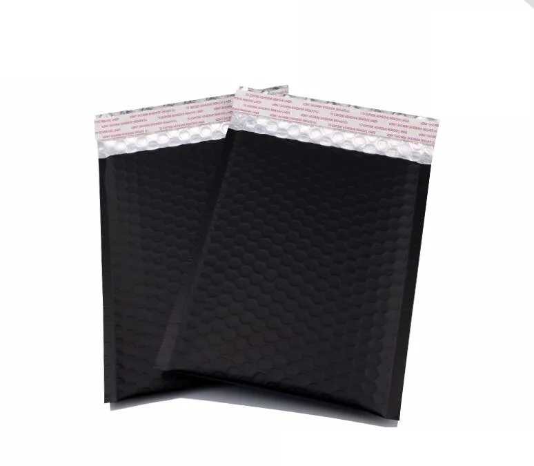 Черная упаковка сумка(внутренний размер 13*17 см) 50 шт./лот пузырчатые почтовые коробки матовый металлический конверт Подарочная упаковка Сумки