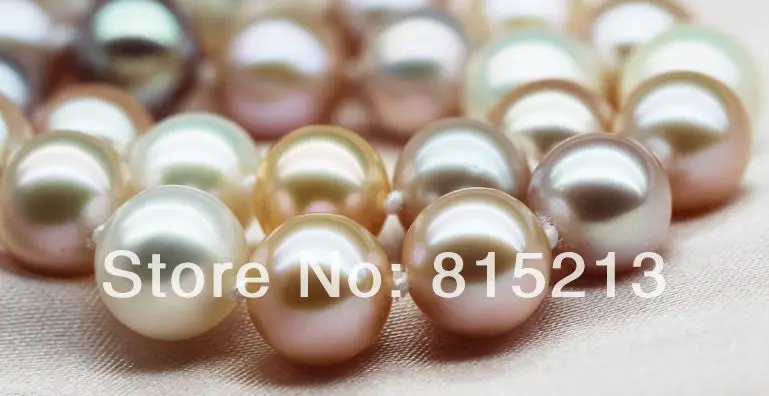 

ddh001147 HUGE 18"11.5-14MM NATURAL SOUTH SEA GENUINE WHITE GOLD PINK PEARL NECKLACE AAA